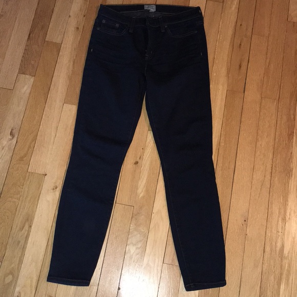 J crew toothpick dark denim jean size 27